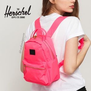 11x8x5 β¬οΈHerschel Hot Pink Mini Nova Backpack